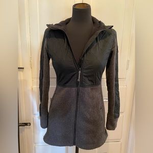 Burton Durable Goods Zip Up Black/Grey Coat - Size XS